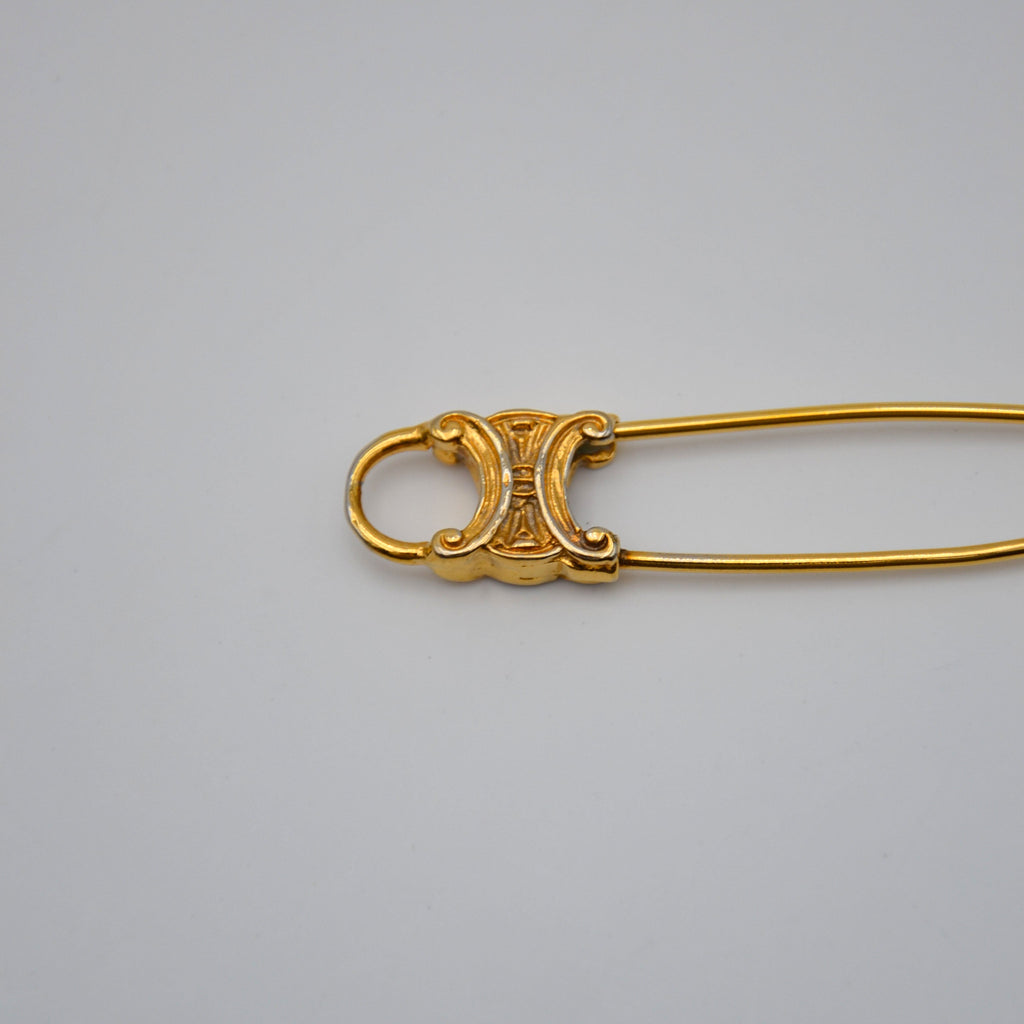 Céline Pin Triomphe Logo Brooch
