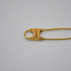 Céline Pin Triomphe Logo Brooch