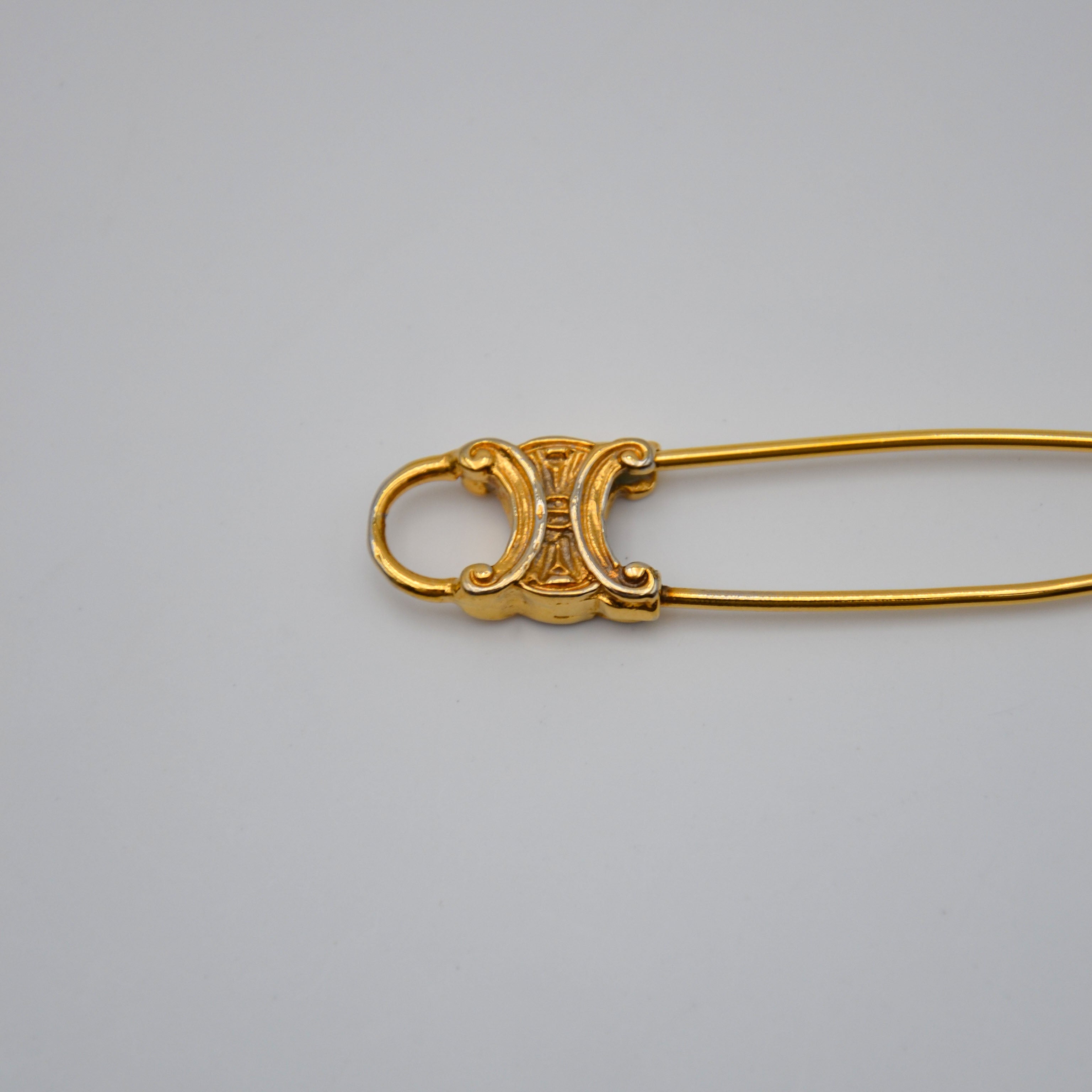 Céline Pin Triomphe Logo Brooch