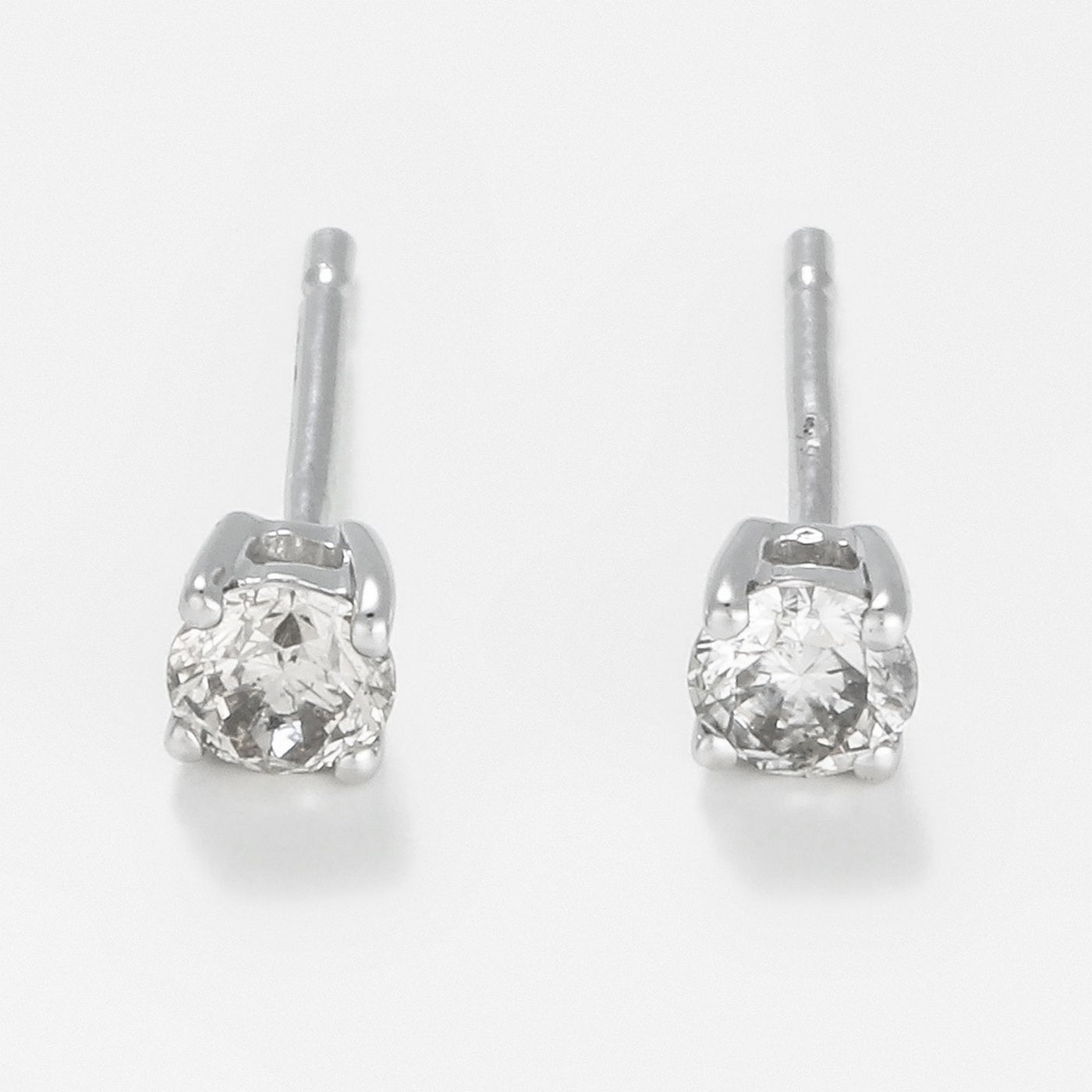 Pendientes "Cristina" D 0.25/2 - Oro blanco 375/1000