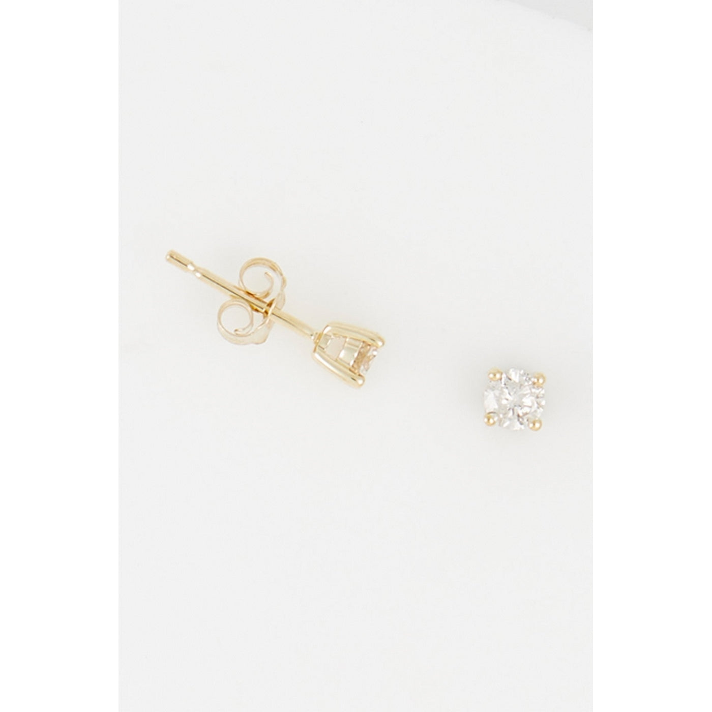 Pendientes "Cristina" D 0.25/2 - Oro amarillo 375/1000