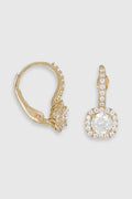 Pendientes “Leeds” en Oro Amarillo 375/1000 y Circonio