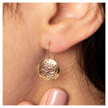 “Dandelion” Earrings – 375/1000 Two-tone Gold