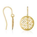 “Dandelion” Earrings – 375/1000 Two-tone Gold