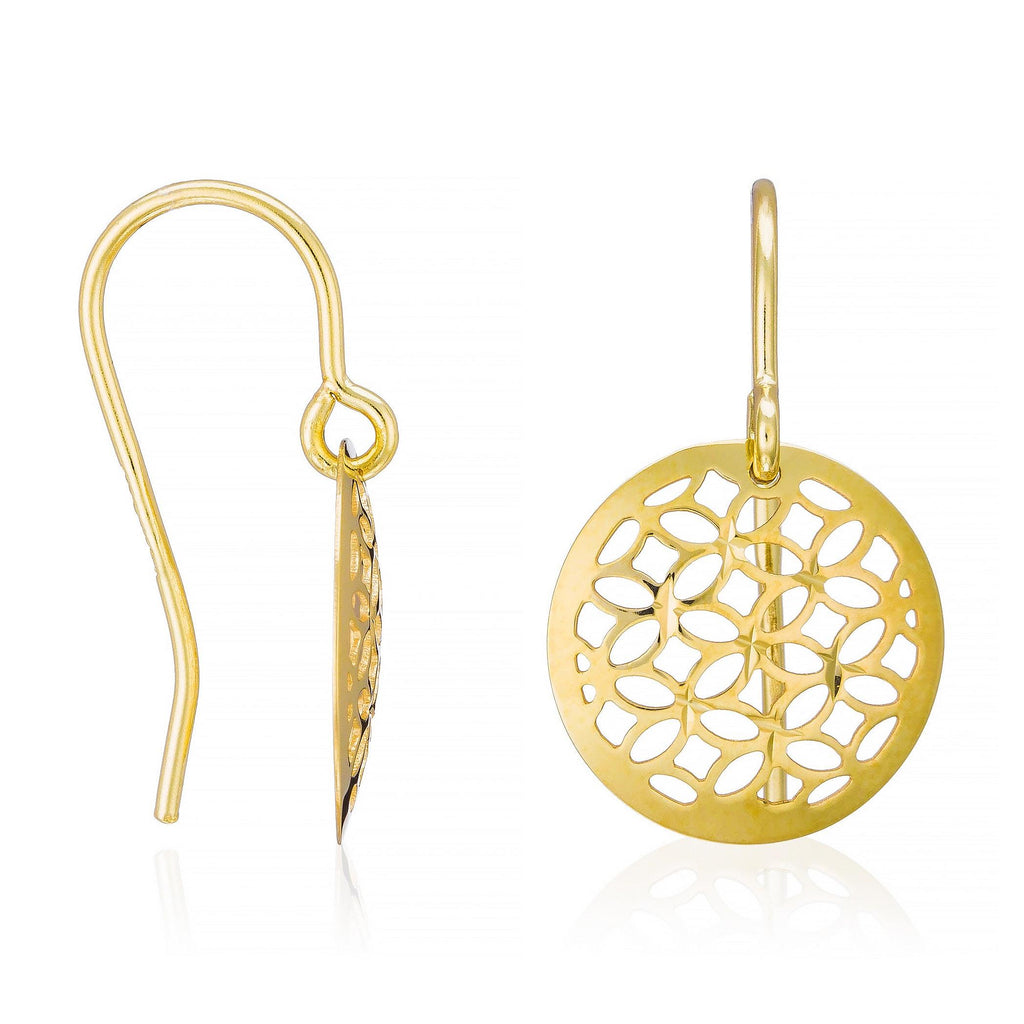 “Dandelion” Earrings – 375/1000 Two-tone Gold