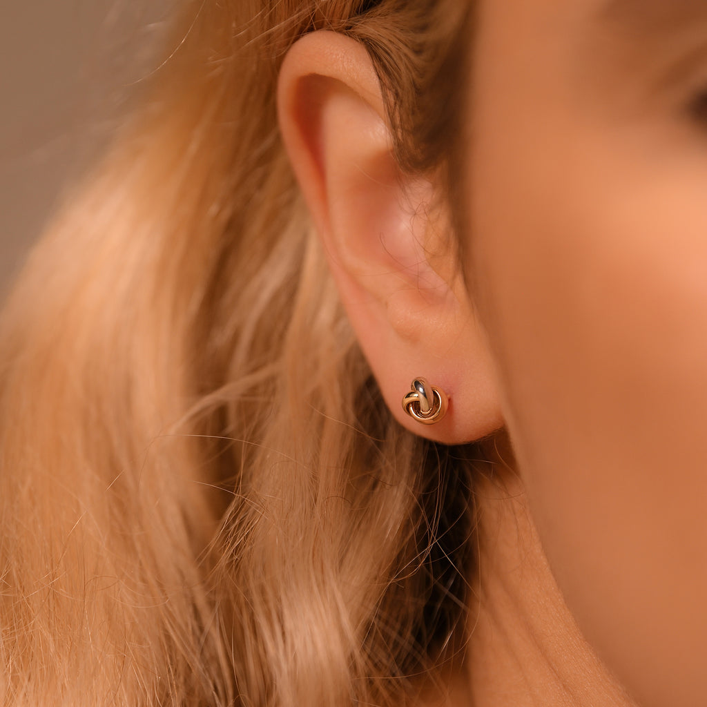 "Tricolour Bow" Earrings
