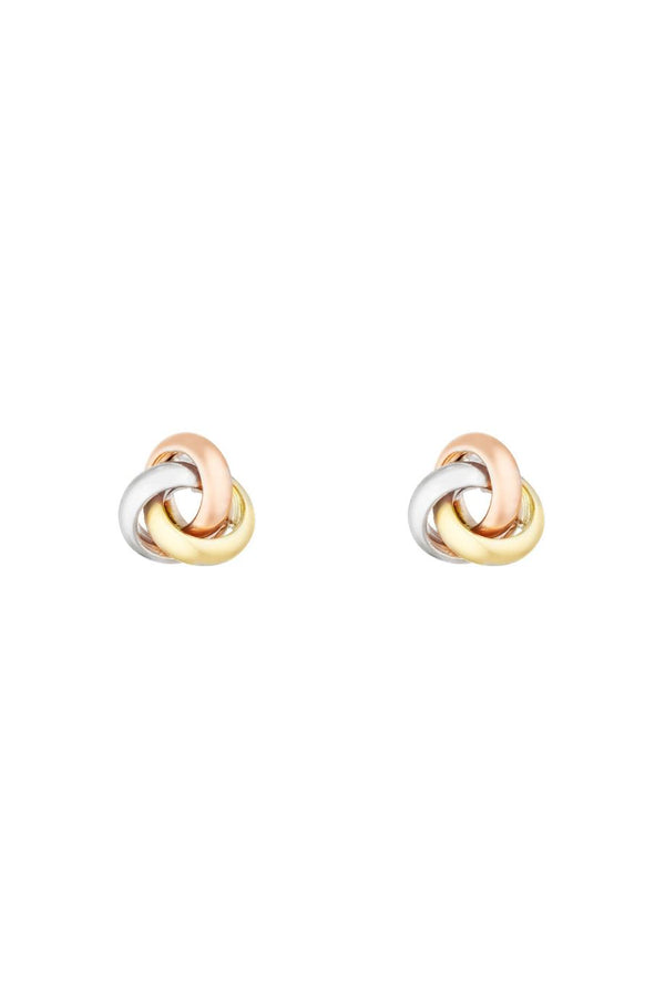 Boucles D'Oreilles "Noeud Tricolore"