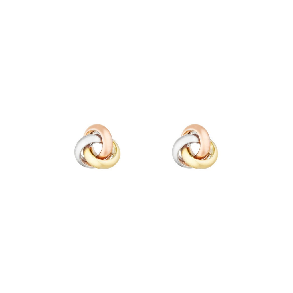 Pendientes “Nudo Tricolor” – Oro Tricolor 375/1000