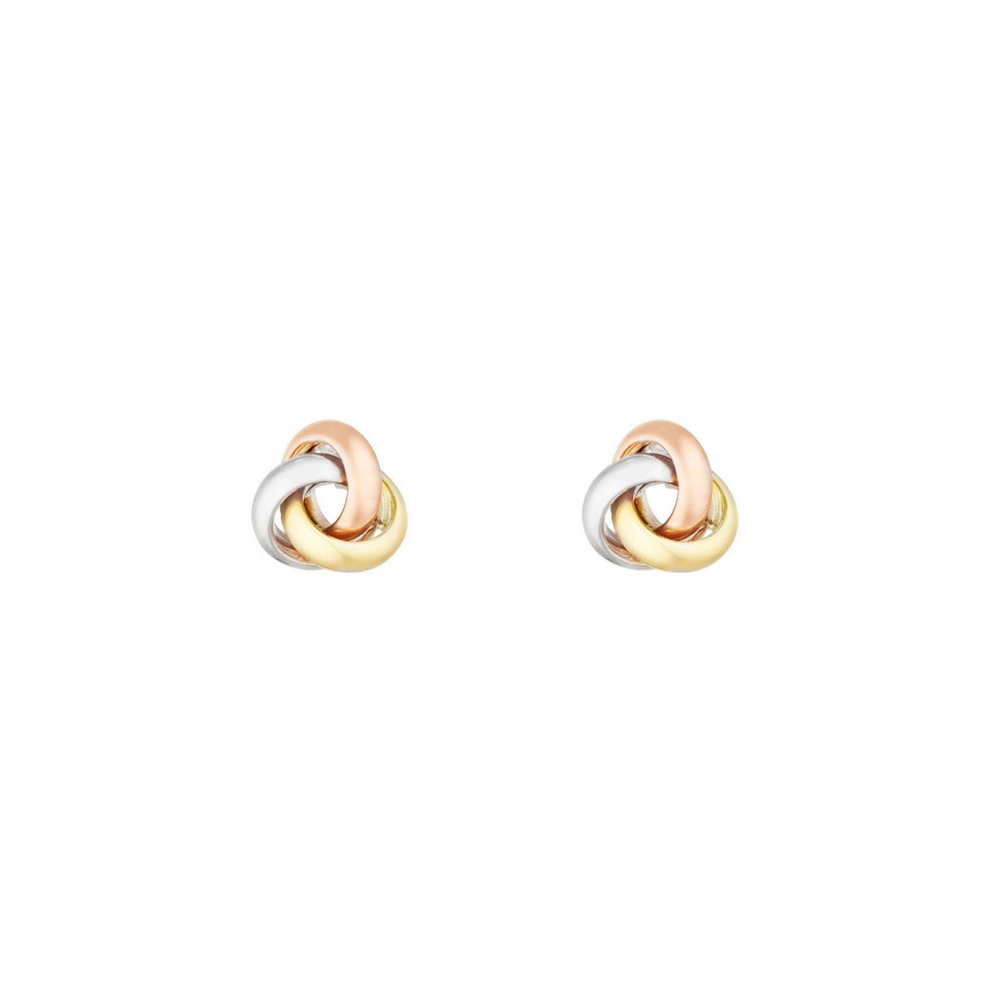 Pendientes “Nudo Tricolor” – Oro Tricolor 375/1000