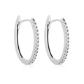 “Alizée 11Mm” Earrings 375/1000 White Gold And Zirconium