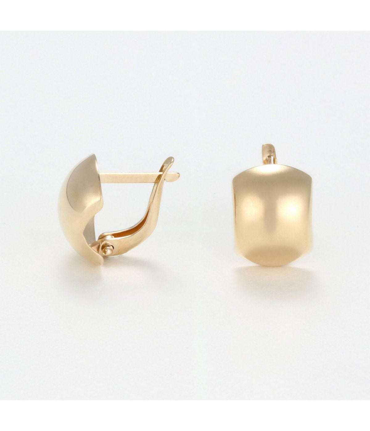 Boucles D'Oreilles "Carré D'Or" - Or Jaune - Or Jaune