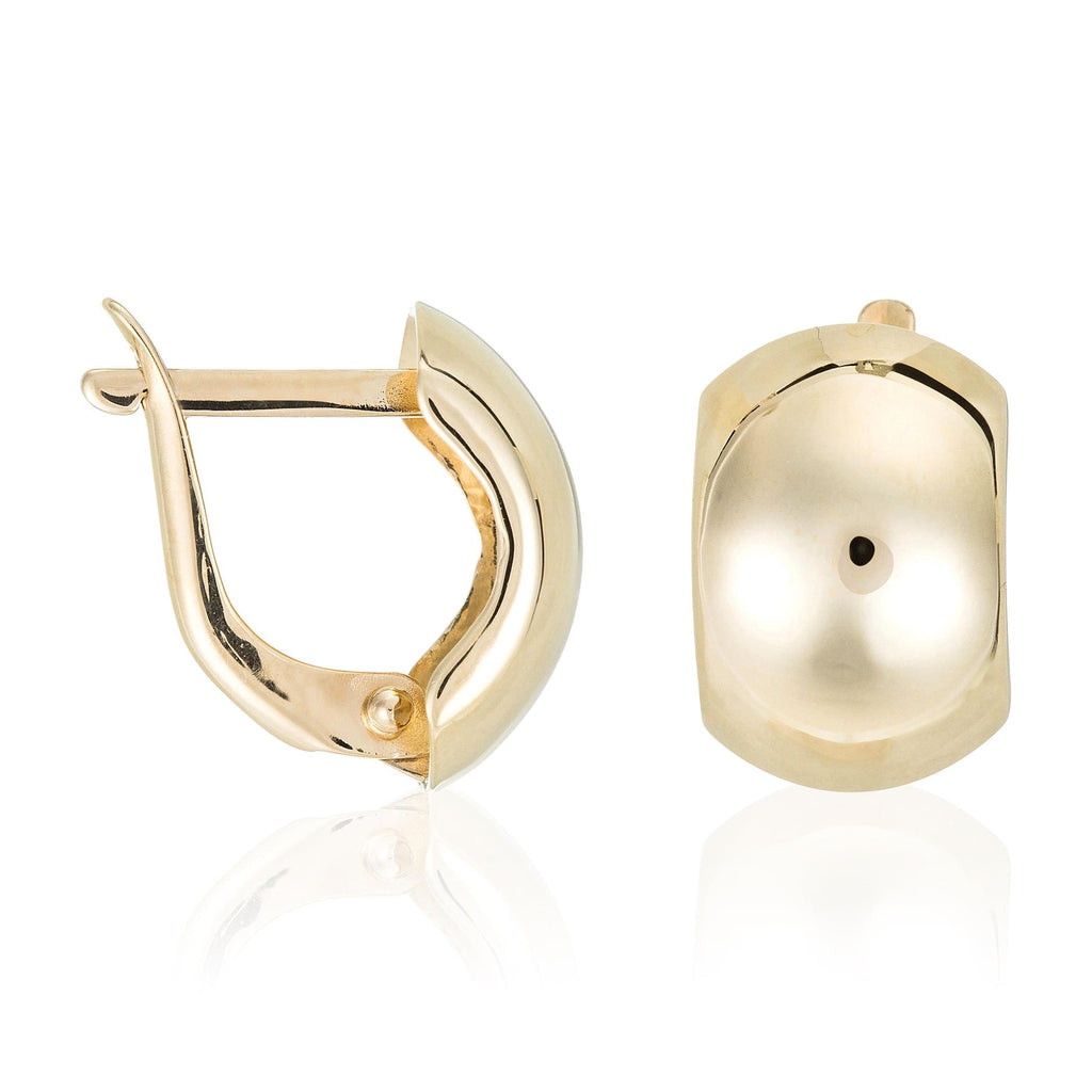 Boucles D'Oreilles "Carré D'Or" - Or Jaune 375/1000