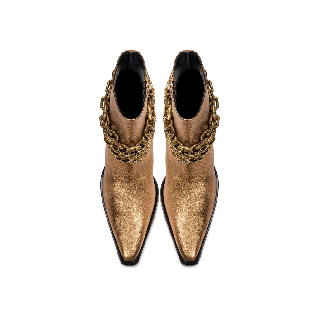 Catena Notte Bronze High-Heel Cowboy Boot