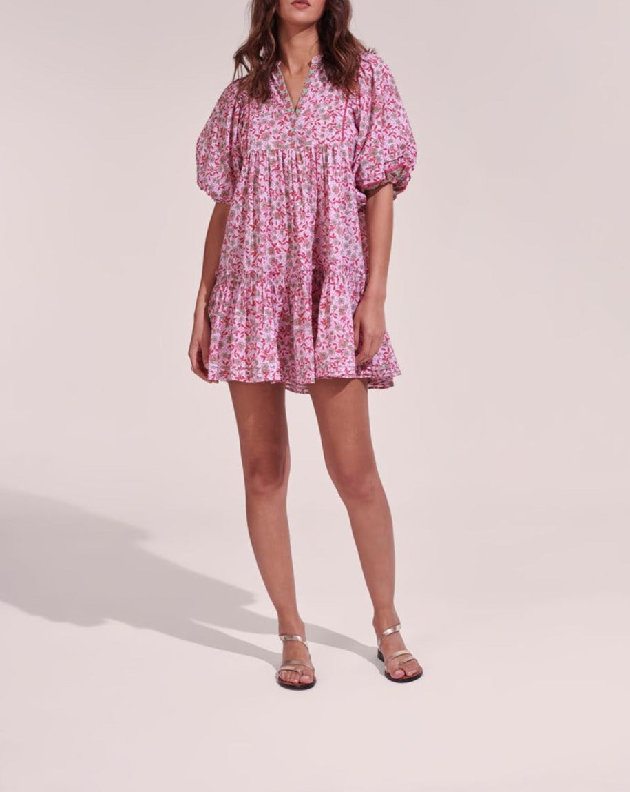 Vestido corto Aria - Pink Blossom - Mujer