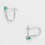 Boucles D'Oreilles "Belle Émeraude" D0,1/18 + Eméraude 0,35/2