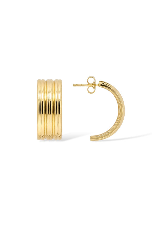'Volutes D'Or' Earrings in 375/1000 Yellow Gold