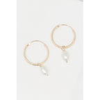 Boucle D'Oreilles " Gama Perle" Or Jaune 375/1000 - Or Jaune 375/1000