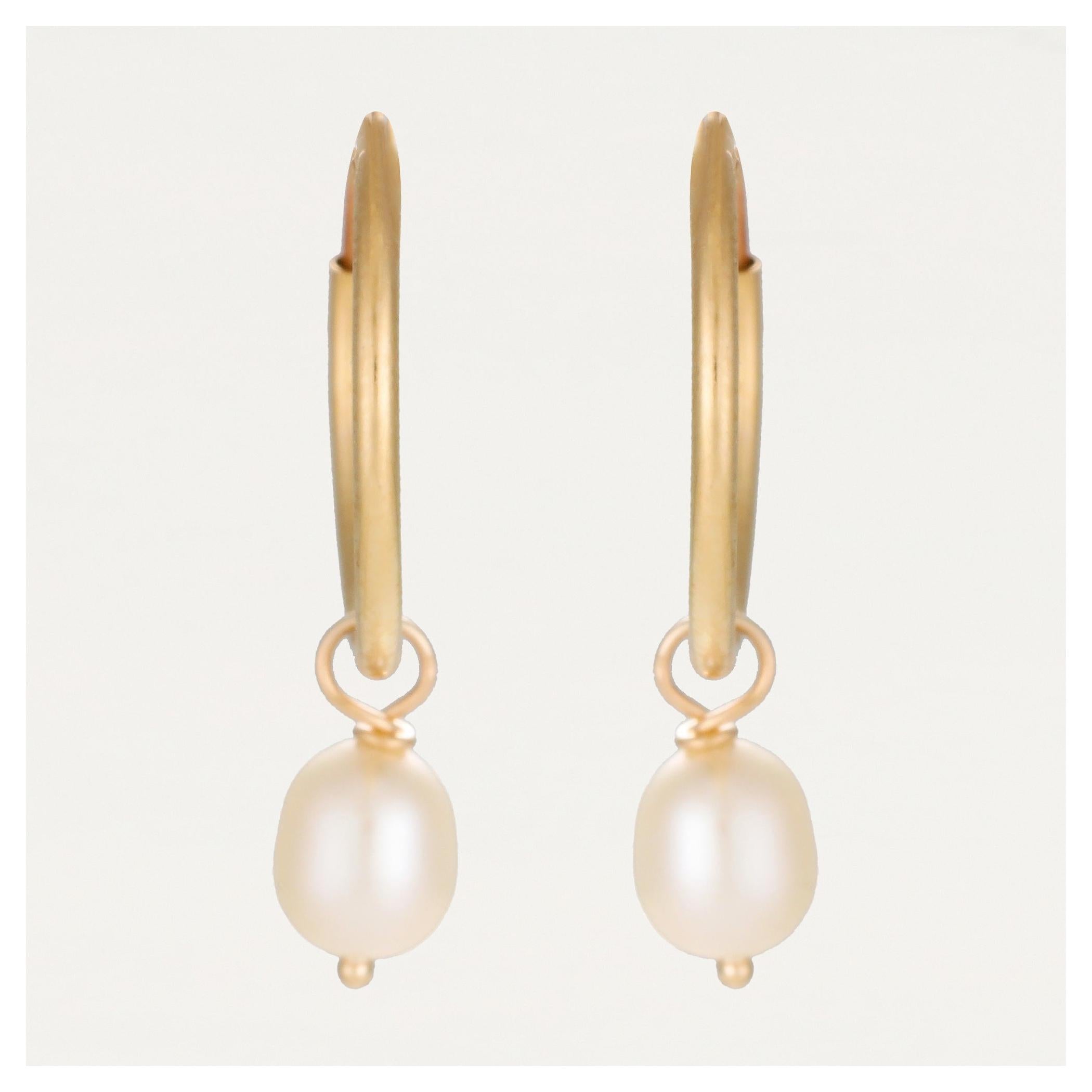 Boucles D'Oreilles "Gama Perle" - Or Jaune 375/1000