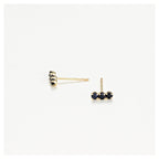 375/1000 Yellow Gold “Trio De Puces Sapphire 0.24Ct/6” Earrings