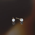 “3Mm Blue Topaz Chips” Earrings: 0.17Ct/2