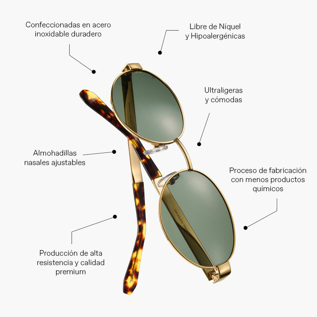 Mali Sunglasses - Gold Yellow