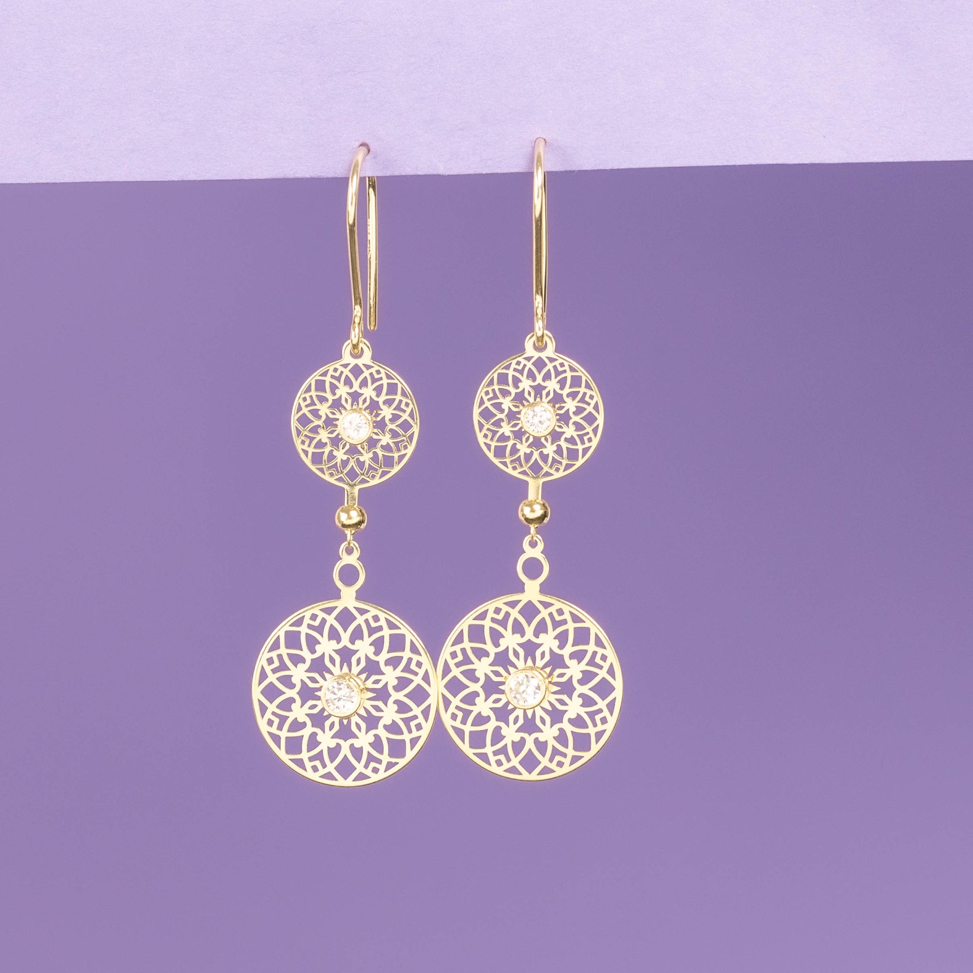 Pendientes “Ancestrales” – Oro Amarillo