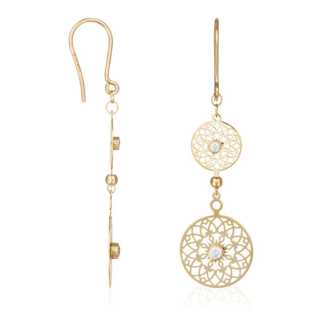 Pendientes “Ancestrales” – Oro Amarillo