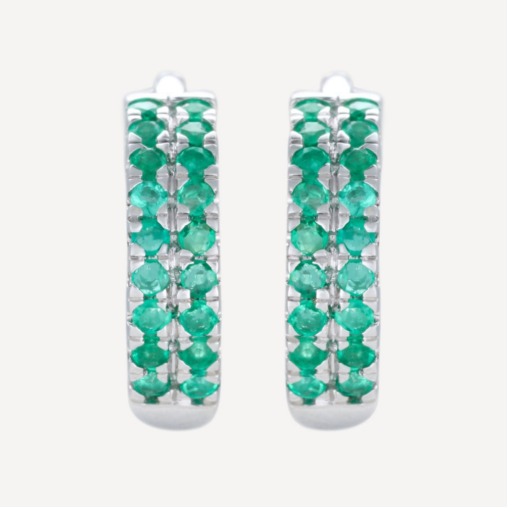 Pendientes "Faye" E0.29/36 - Oro blanco 375/1000