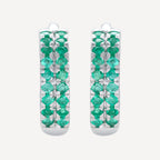 Pendientes "Faye" E0.29/36 - Oro blanco 375/1000