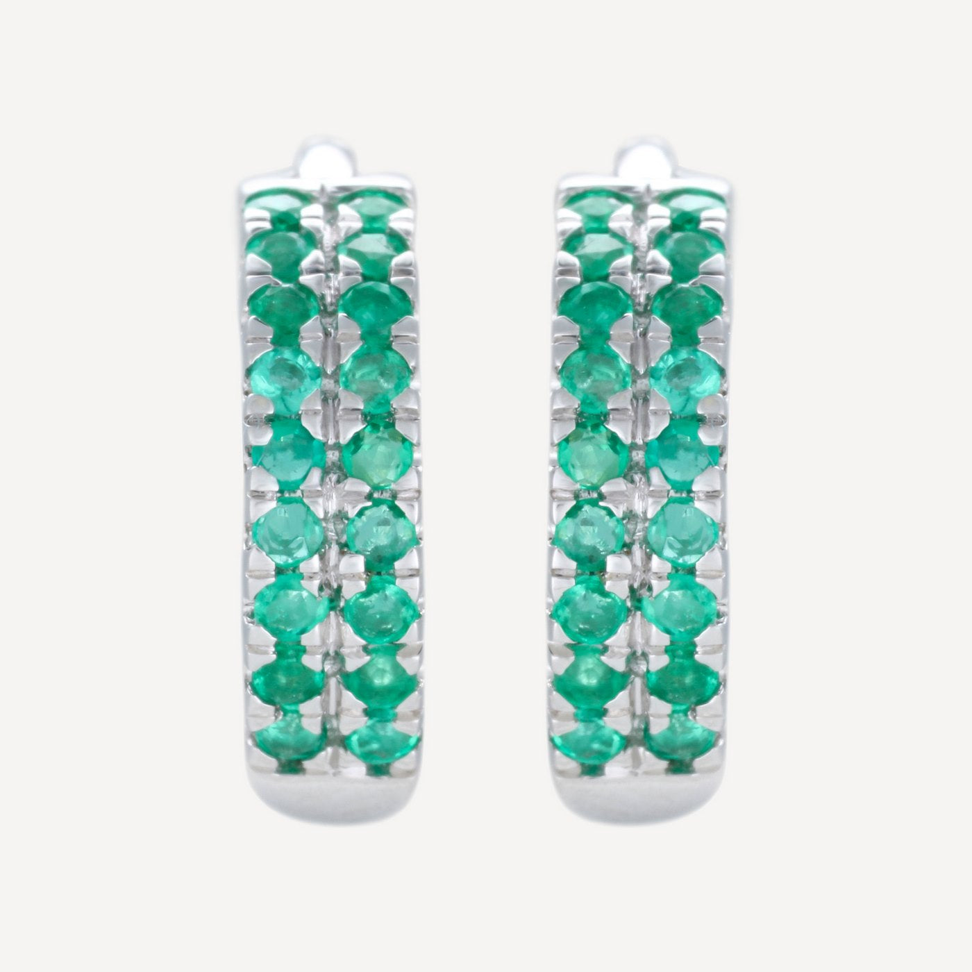 Pendientes "Faye" E0.29/36 - Oro blanco 375/1000