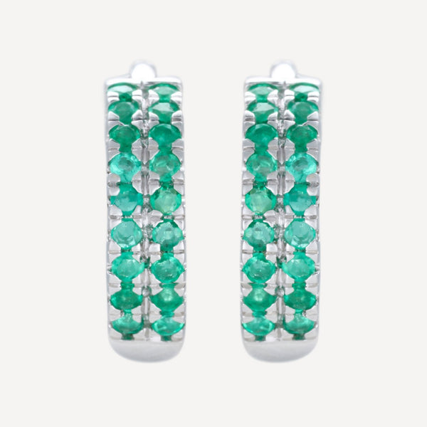 Pendientes "Faye" E0.29/36 - Oro blanco 375/1000