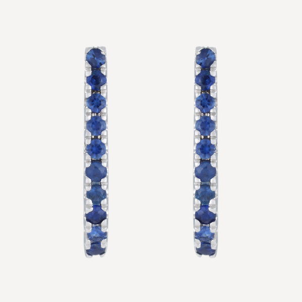 Boucles D'Oreilles "Rhea" S0,11/20 - Or Blanc 375/1000