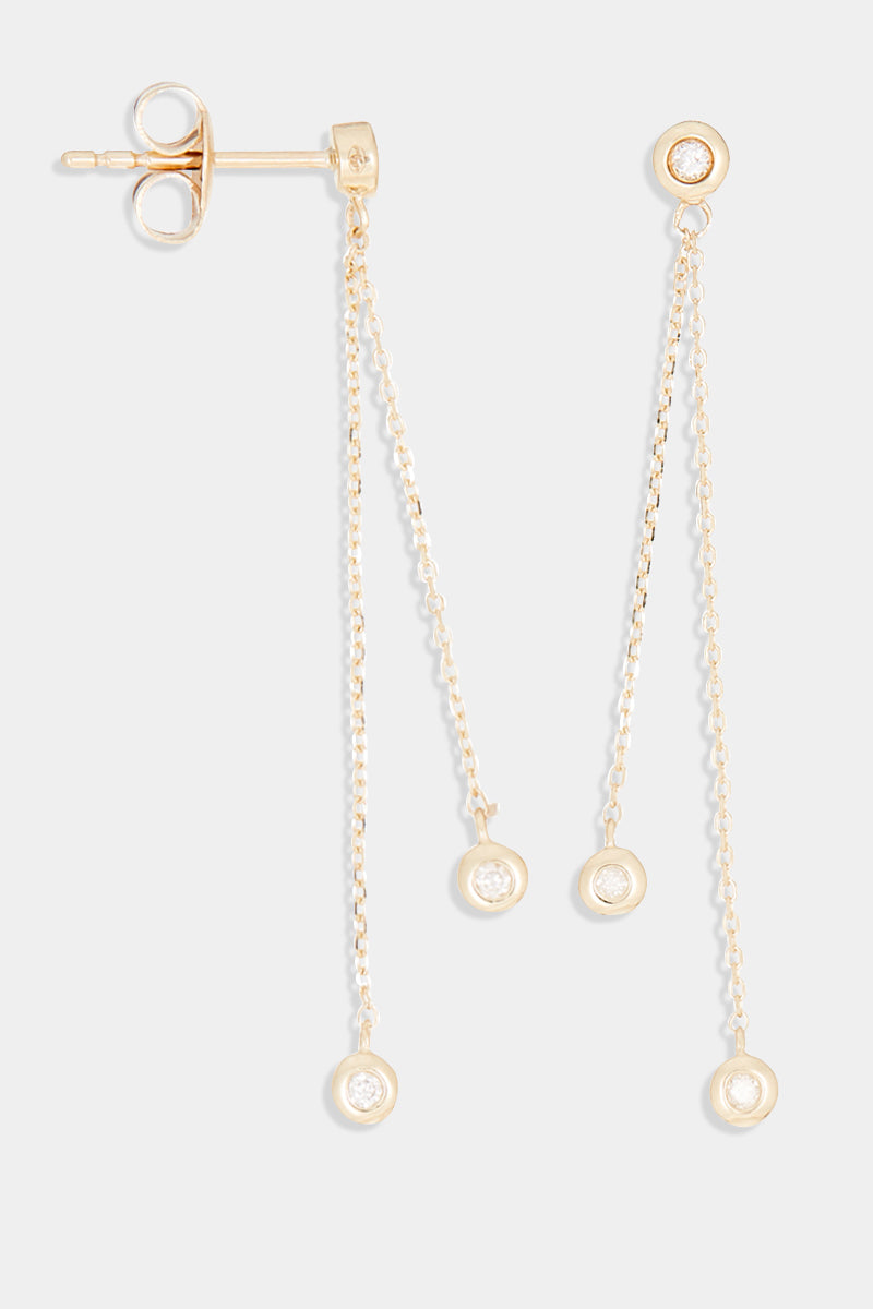Boucles D'Oreilles "Planer Sur Ton Cœur" D0,095/6 - Or Jaune 375/1000