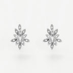 Orecchini "Bouquet" D0,12/22 - Oro Bianco 375/1000