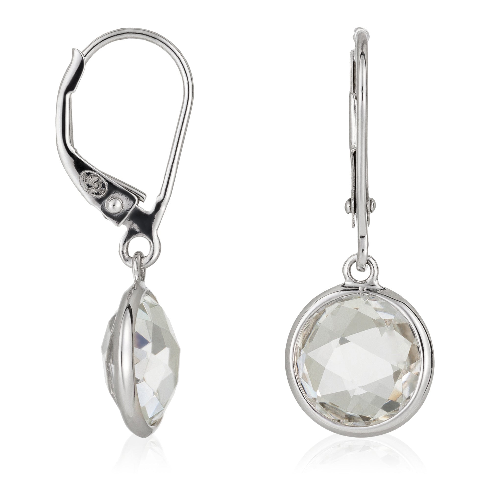 "Amathia" White Topaz Earrings 6.4/2
