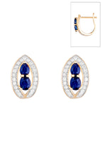 Pendientes "Westeros" Diamantes 0,23/46 y Zafiros 1,1/4