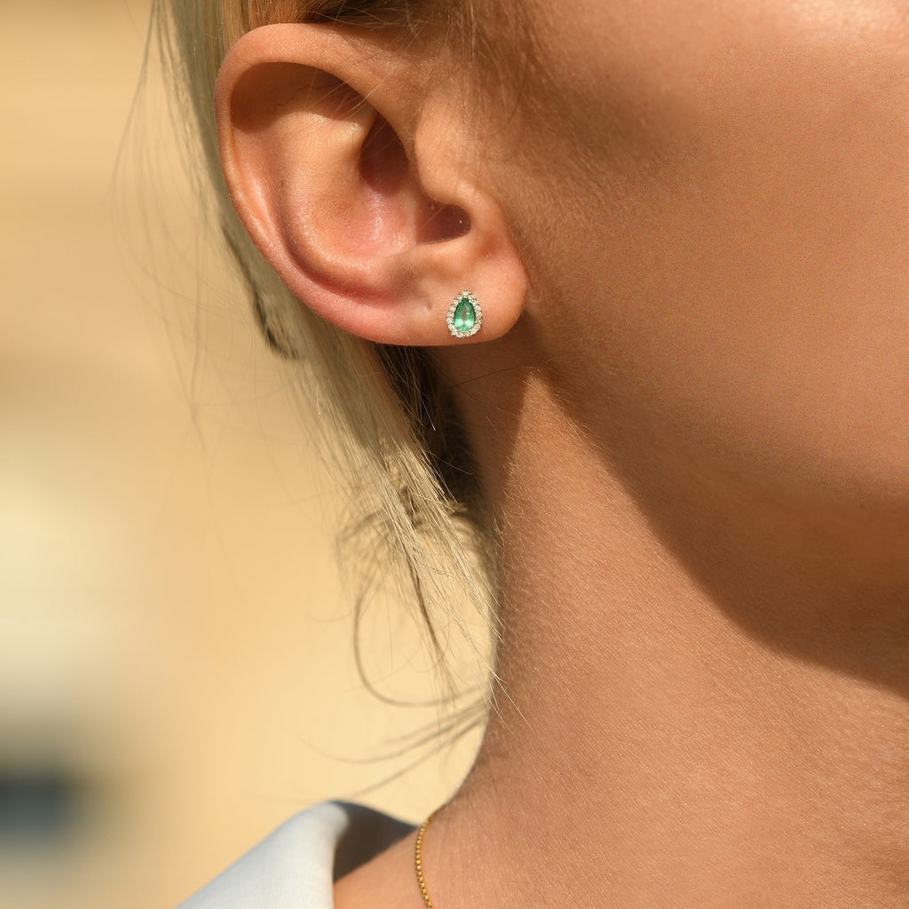 Pendientes "Sunbury" D 0.10/34 Em 0.66/2 - Oro blanco 375/1000