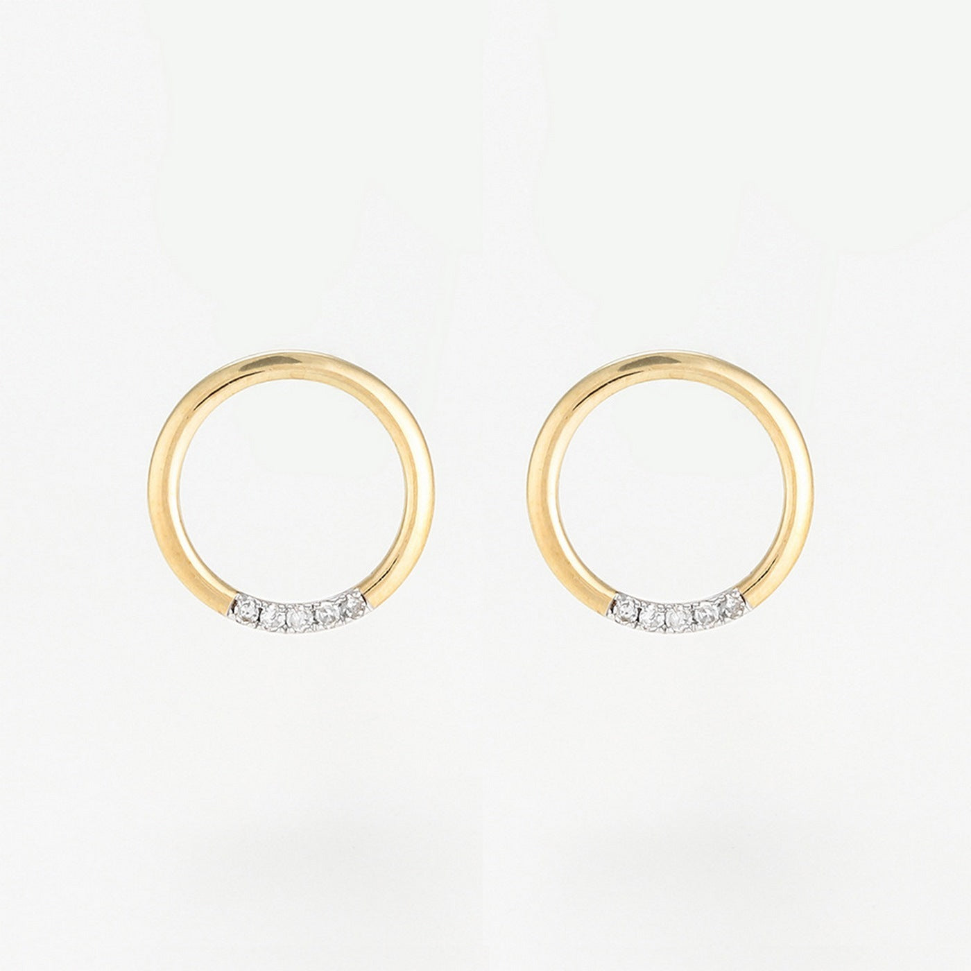Pendientes "Círculo" D0.04/10 - Oro amarillo 375/1000