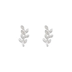 Pendientes "Sanya" D 0.066/12 - Oro blanco 375/1000