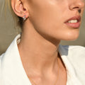 Pendientes "Saly" D 0.14/78 Zafiro 0.044/4 - Oro blanco 375/1000