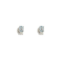 Boucles D'Oreilles "Azur" D0,08/2 Blue Topaze 0,48/2 - Or Blanc 375/1000