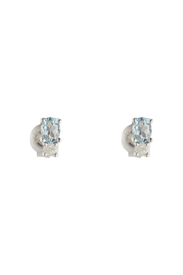 Boucles D'Oreilles "Azur" D0,08/2 Blue Topaze 0,48/2