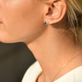 Pendientes "Coban" D 0.045/8 Zafiro 0.532/4 - Oro blanco 375/1000