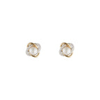 Pendientes "Mitsa" D 0.216/48 Perla 2 - Oro amarillo 375/1000