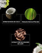 Laboratoire Garancia PSCHITT MAGIQUE Body Scrub Ingredientes clave: extracto de coco, hojas de eucalipto orgánico y extracto titulado de semillas de café.
