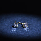 “Puce Grande Illusion” Earrings D0.01/2 – 375/1000 Yellow Gold