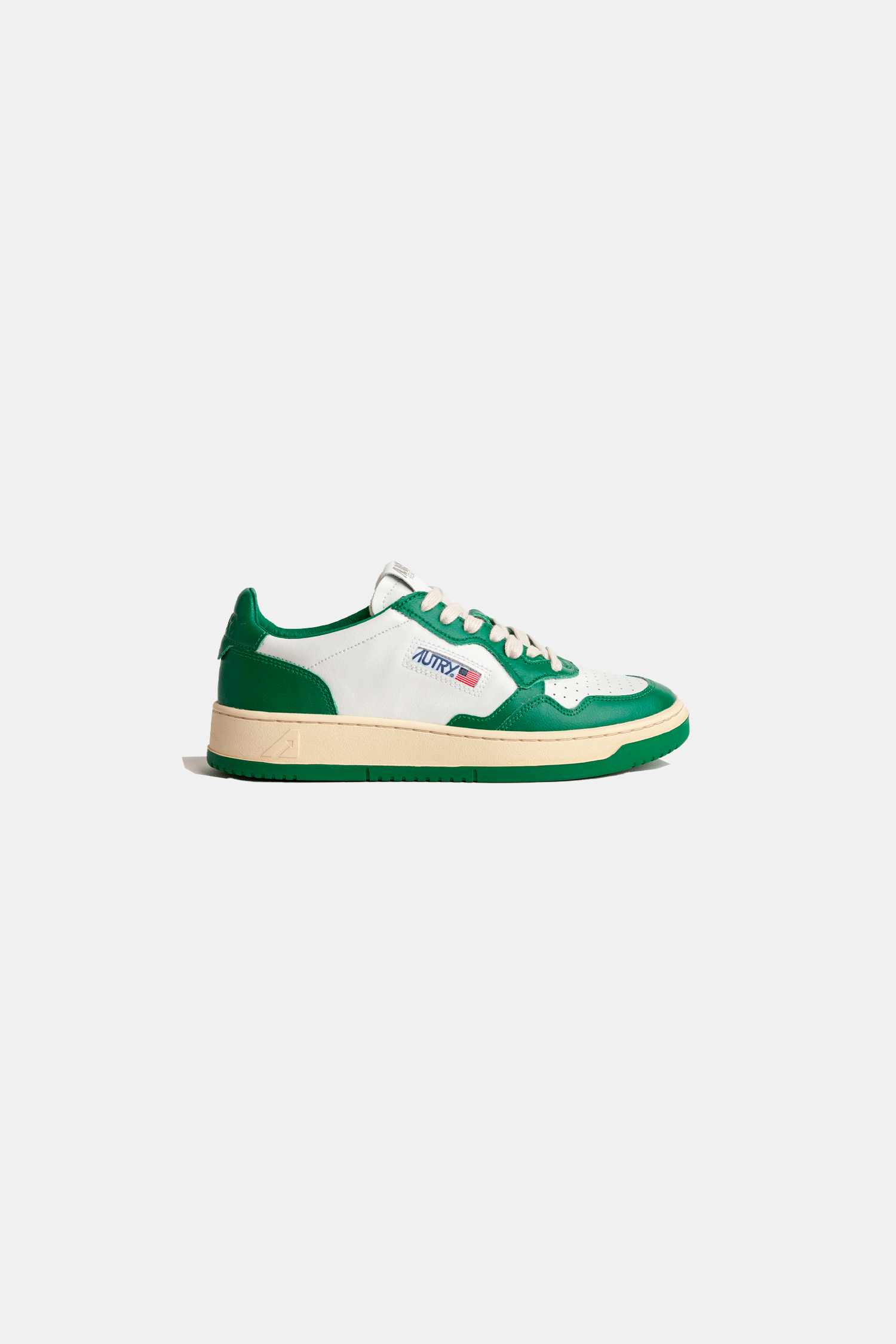 Sneakers Autry Aulmwb03 Medalist Low Man Cuir/Leat Blanc/Vert