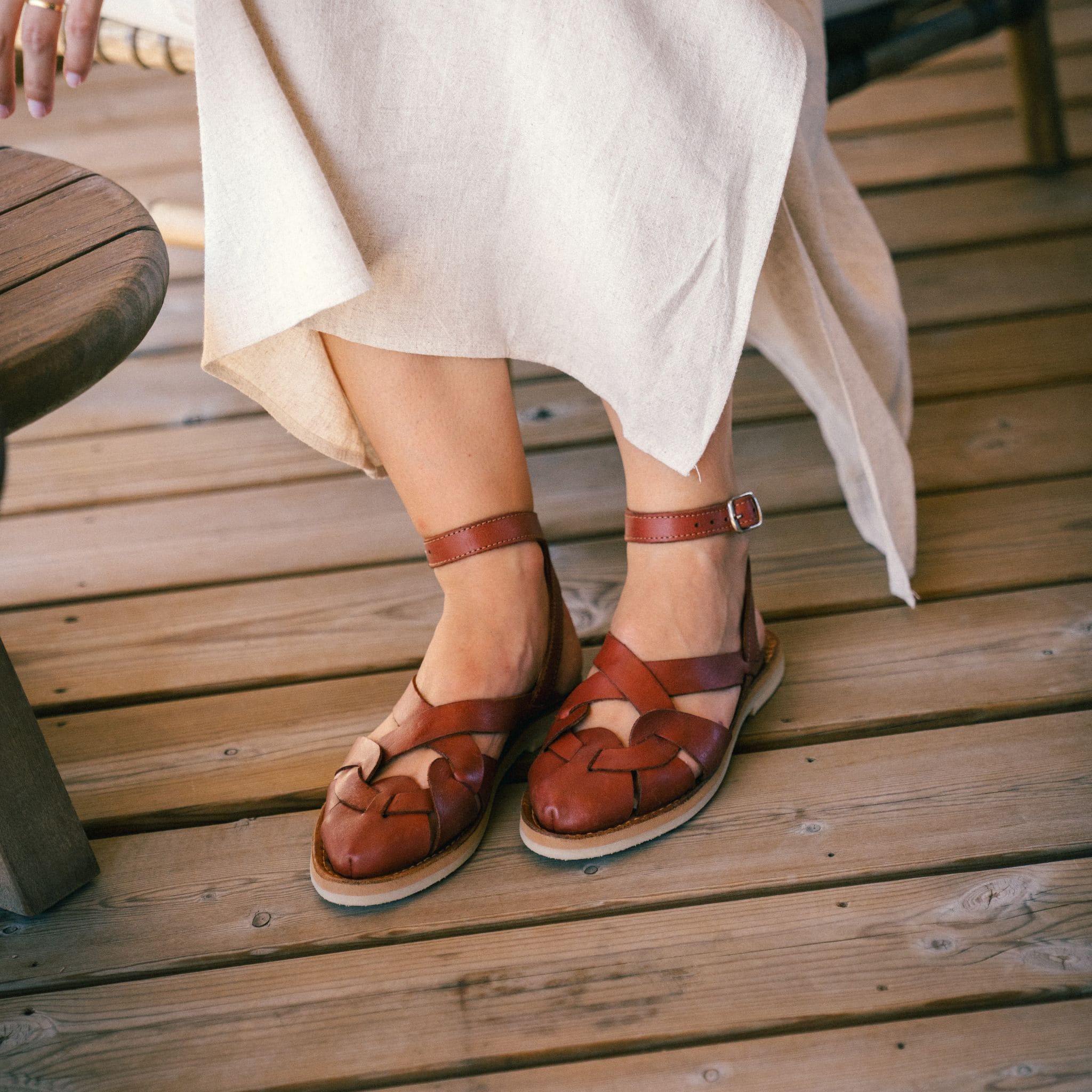 Elba Sandals - Tobacco