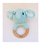 Personalized Crochet Baby Rattle