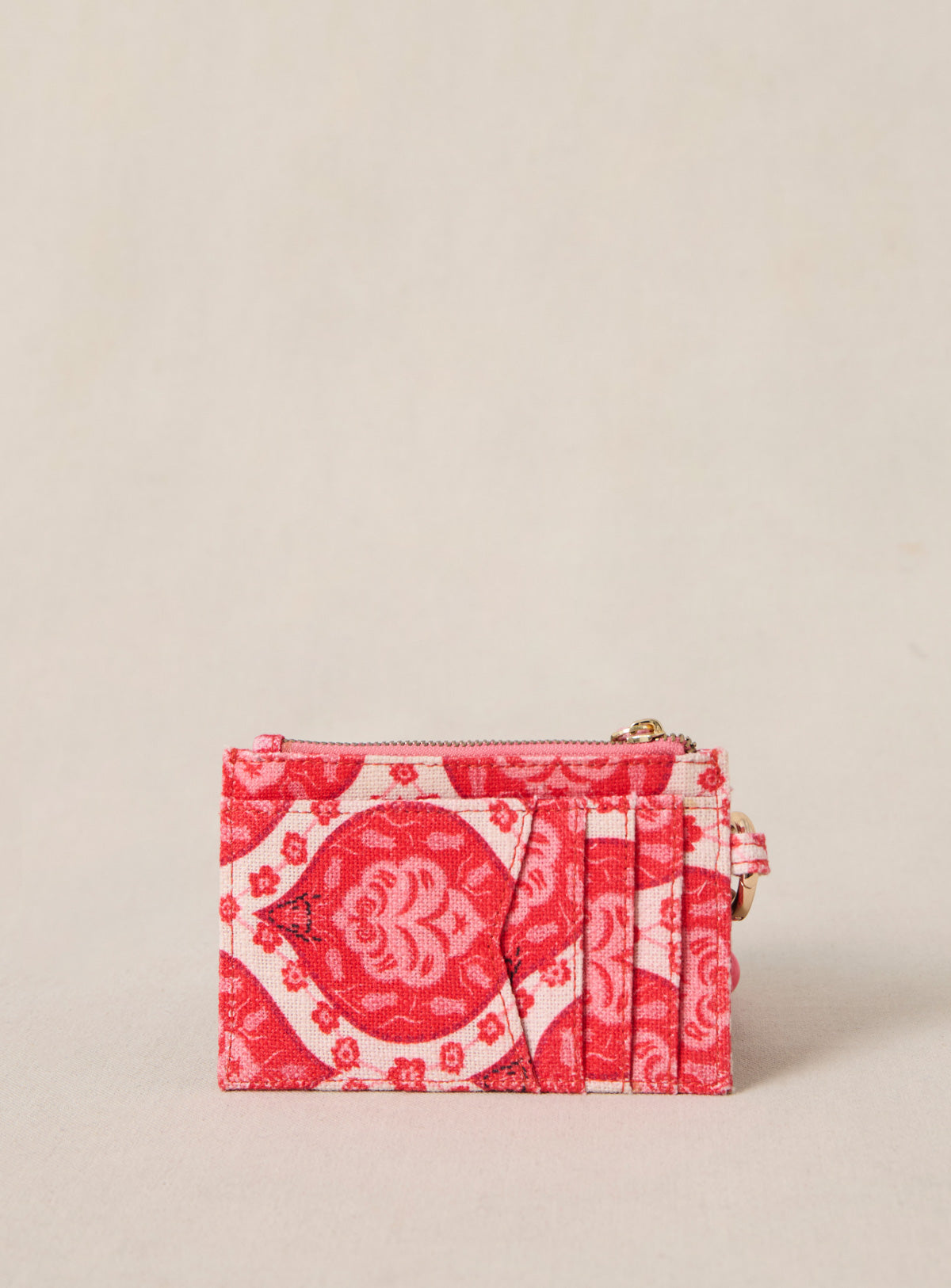 Tarjetero Textil Elmo - Frida Rojo